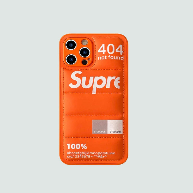 3D Phone Case | Orange Down Jacket